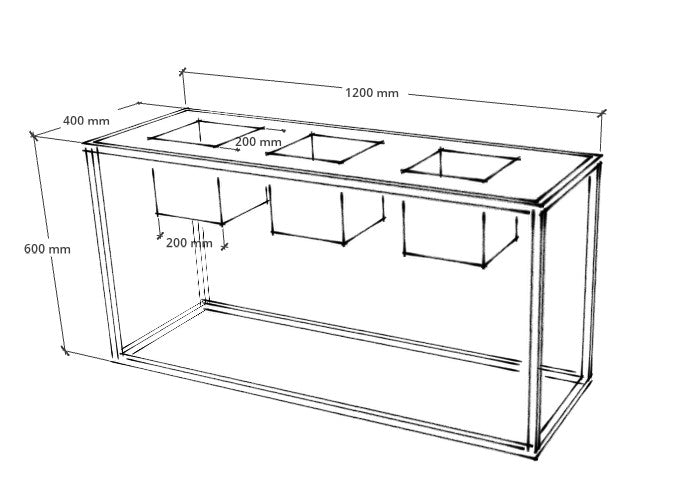 Triple Box Planter