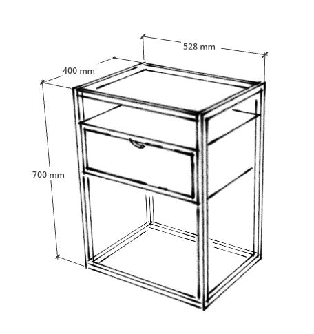 Trendy Sleep Bedside Table